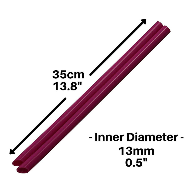 [Australia] - Pink Vocal Tubes for Speech Therapy and Singing Therapy Straws for Vocal Health - Set of 2 Silicone Tubes for water resistant Voice Therapy and Tube Phonation Singing exercises and singing training 