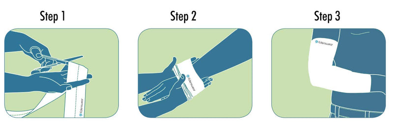 Edenswear Zinc-Infused Wraps Bandage for Eczema - Wet Wrap Therapy (Diameter: 9 cm) 9 cm (Pack of 1)