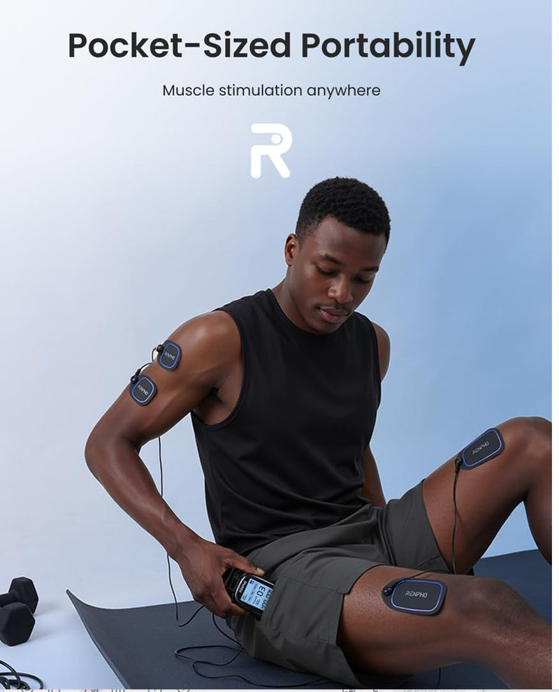 RENPHO TENS Unit Muscle Stimulator, 60 Programs EMS Unit, TENS Machine