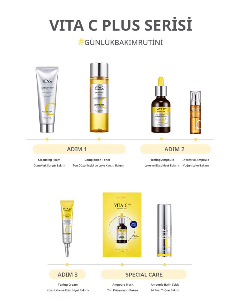 MISSHA Vita C Plus Ampoule Balm Facial Serum Stick 0.35 oz | Portable vitamin care glides on dry areas for moisture barrier support, radiant-looking tone, and soft feel anytime. 0.35 Fl Oz (Pack of 1) Vita C Balm stick