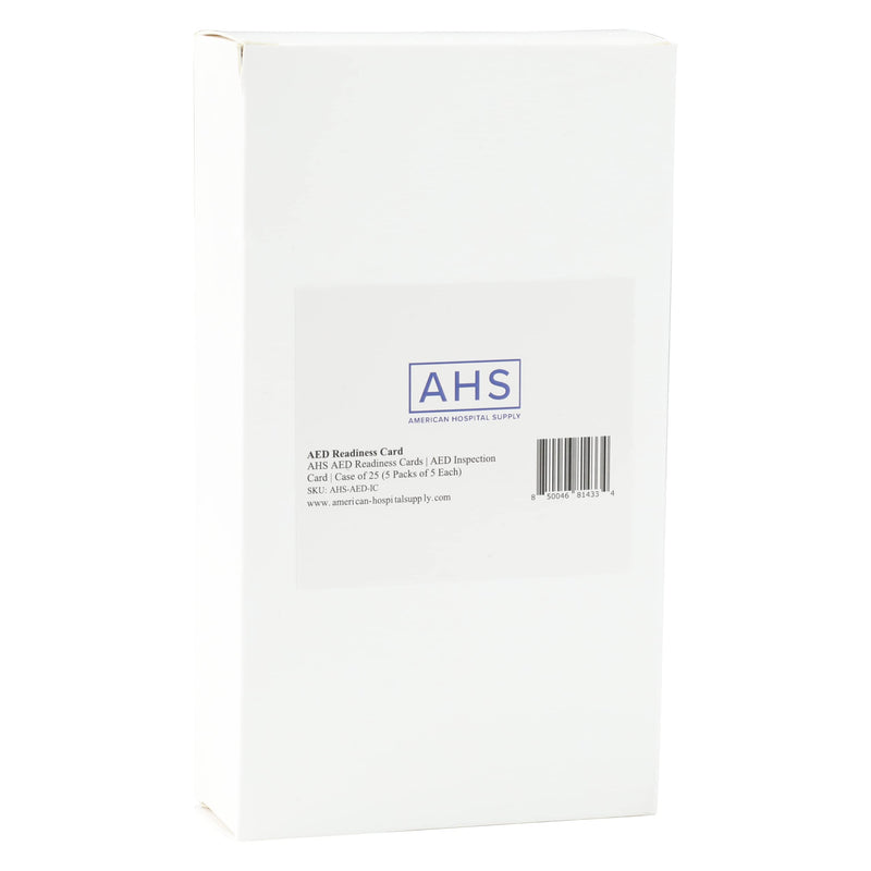 [Australia] - American Hospital Supply AED Readiness Cards [Pack of 1/5 Cards Each] - AED Inspection Card for Creating Efficient Checklist, Convenient Maintenance | Health & Safety 5 