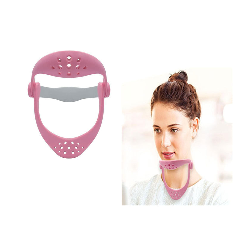 360°Adjustable Neck Brace - Cervical Collar with Neck Stretcher | Neck Orthotics for Forward Head Posture Correction and Cervical Spine Support and Alleviating Pressure (Pink) Pink