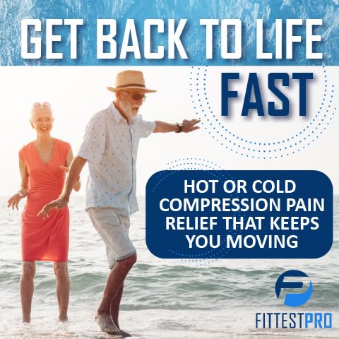[Australia] - Fittest Pro Knee Ice Pack Wrap for Pain Relief, Reusable Hot and Cold Therapy Wrap for Swelling, Recovery, and Therapy for Arthritis, Meniscus Tear and ACL 
