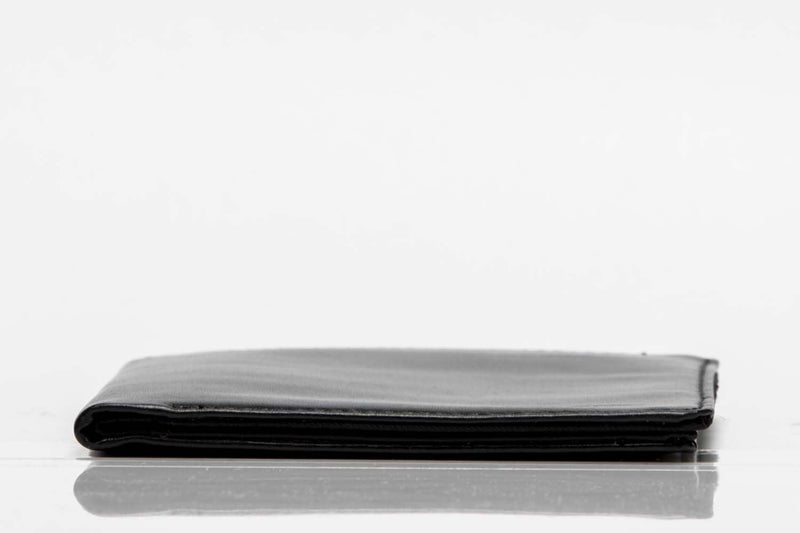 Big Skinny Leather Traveler Slim Wallet, Holds Up to 20 Cards and 4 Passports Black