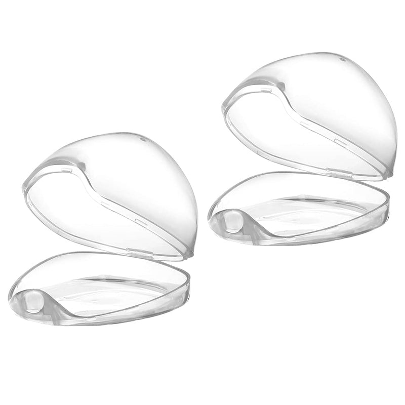 Accmor Pacifier Case, Pacifier Holder Case, Pacifier Container for Travel, BPA Free, Transparent, 2 Pack 2 Count (Pack of 1)