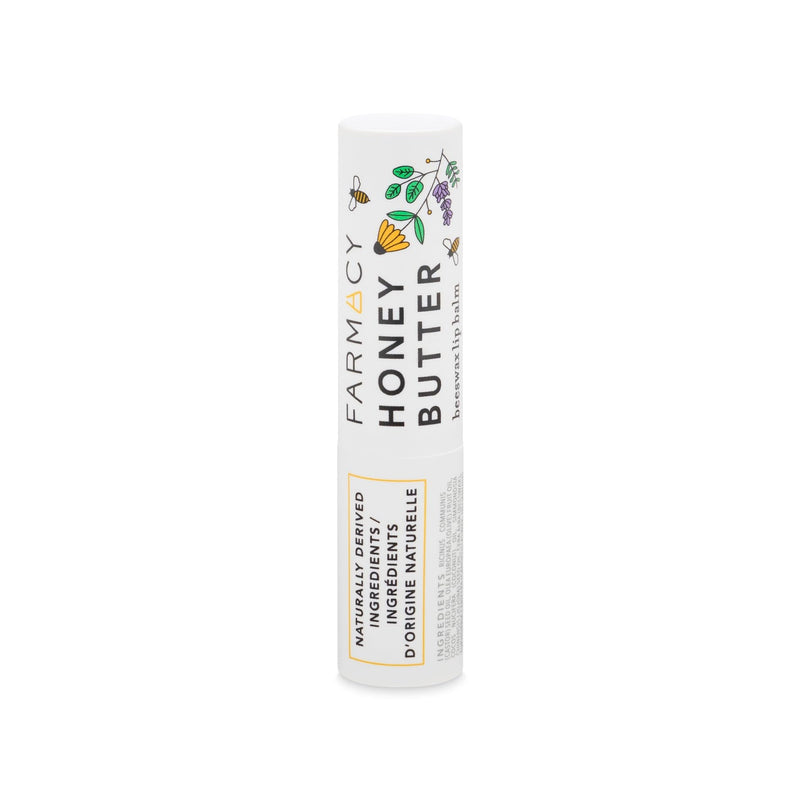 Farmacy Beeswax Lip Balm - Honey Butter Moisturizing Lip Care Enriched with Cupuaçu & Cocoa Butters, Proprietary Honey Blend and Vitamin E to Nourish, Soften & Heal (3.4g) 0.12 Fl Oz (Pack of 1)