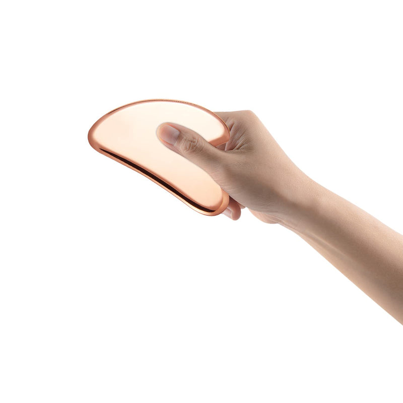 MagEnergy Gua Sha Tool Pure Copper Scraping Facial Massager Guasha Board for Neck and Face Special Gifts for Grandparents Parents Friends Style-2