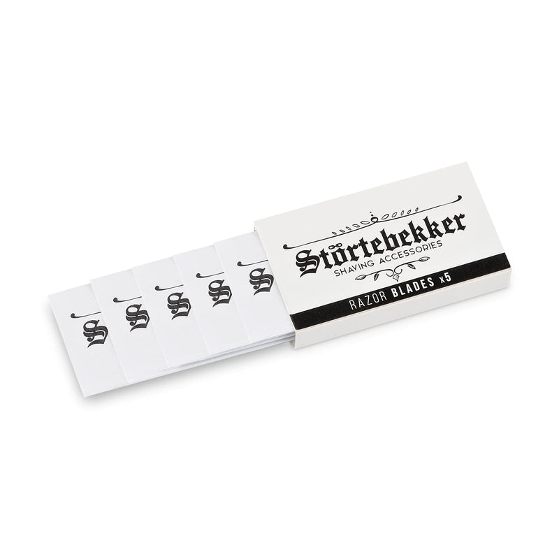 [Australia] - Störtebekker® Premium - 100 sharp razor blades for safety razors and straight razors - made of Swedish stainless steel - suitable for sensitive skin - including high-quality packaging 