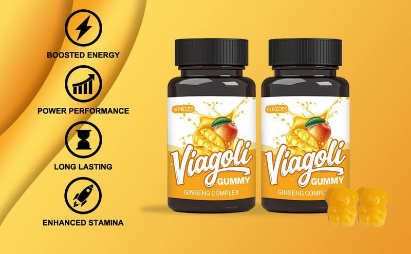 Ginseng Gummies for Men | Daily Wellness & Active Lifestyle Support | Mango Flavor, 10 Count | Natural Herbal Supplement