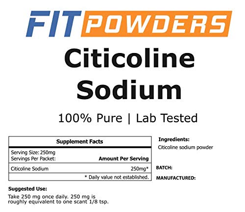 [Australia] - Citicoline Powder, CDP Choline Powder 10g 100% Pure with Scoop, Cognitive Supplement for Memory and Learning (10 Grams) 0.35 Ounce (Pack of 1) 