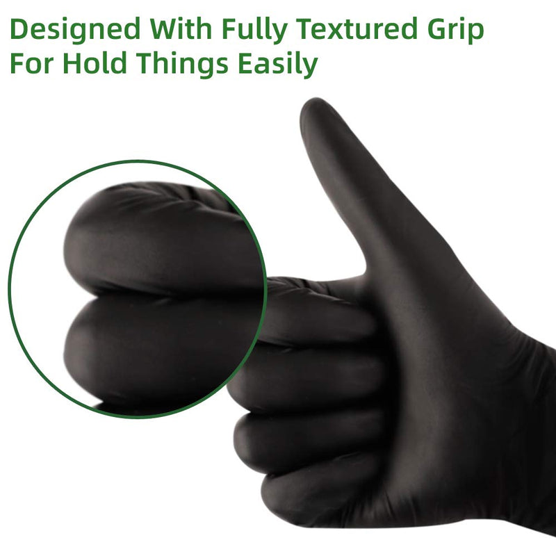 [Australia] - Nitrile Disposable Gloves Pack of 100, Latex Free Safety Cooking Working Gloves for Food Handle or Industrial Use Large (Pack of 100) 