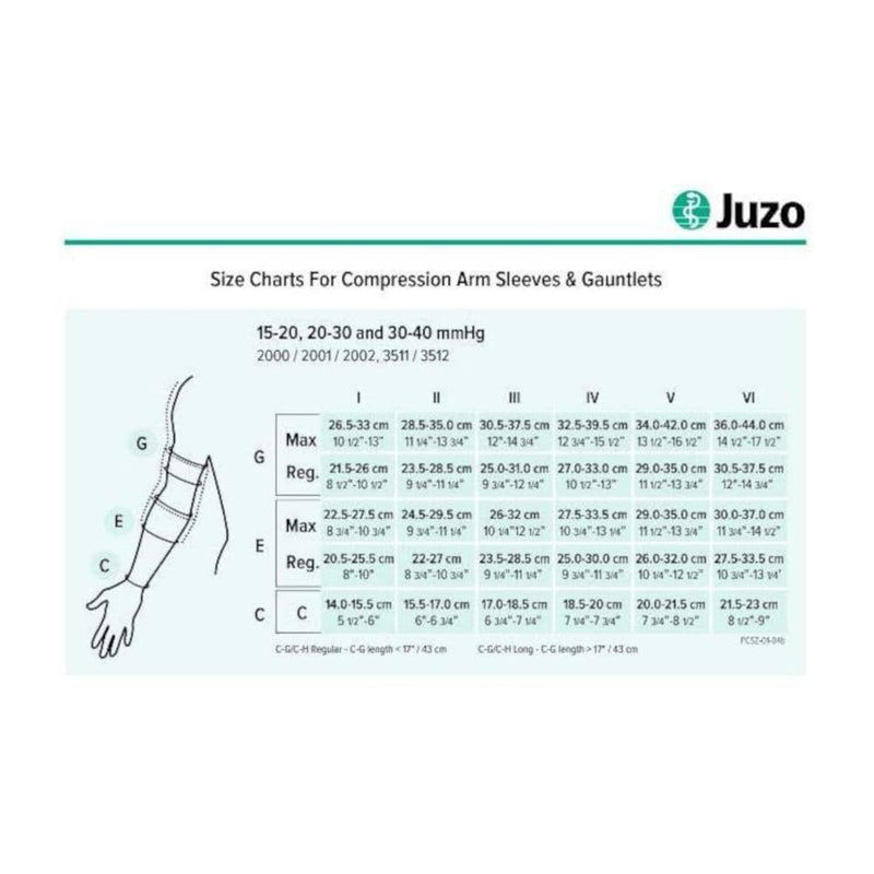 [Australia] - Juzo Dynamic Varin 3511 20-30mmhg Armsleeve with Silicone Top Band for Women, Beige, 3 (III) Regular 1 (I) Regular 