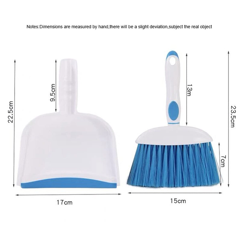 [Australia] - Mini Broom and Dustpan Set-Mini Whisk Set for Desk, Housekeeping, Office, Kitchen, Pet Nest, etc.,Daily Cleaning Necessity Plastic Mini Dustpan Set (Gray) Gray 