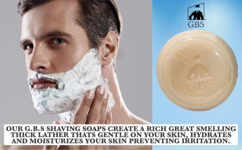 [Australia] - G.B.S Men's Shave Kit, Double Edge Razor and Brush Stand Shaving Bowl, Soap and DE Razor Blades Stubble Remover Effortless Glide 