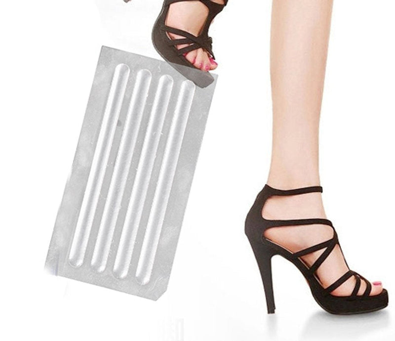 [Australia] - 6 Sheets (24PCS) Clear Silicone Thin Adhesive Tape Anti-wear Back foot sticker High Heel Shoes Cushion Care For Women Lady Girls 