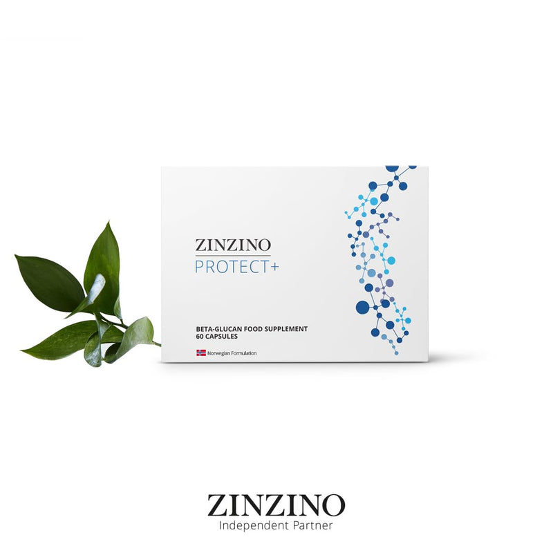 Zinzino Protect+ – Beta Glucans with Vitamin D3 & Vitamin C – Supports Immune Function, Energy Metabolism & Cell Protection – 60 Vegan Capsules