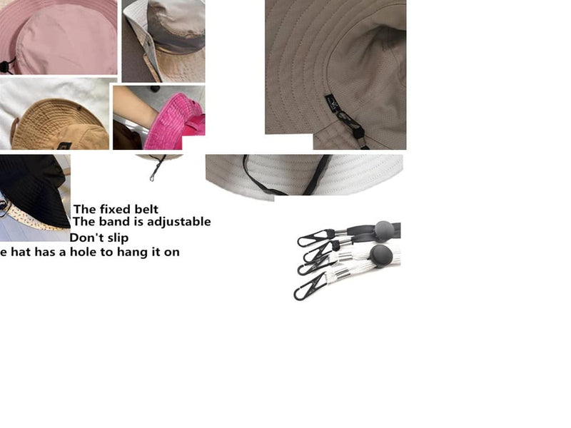 [Australia] - Xianglangsuccess6 Pieces Hat/Visor Sling, Strap Buckle Adjustable, Chin Strap, Detachable Sun hat Strap, with Spring Cord Buckle 