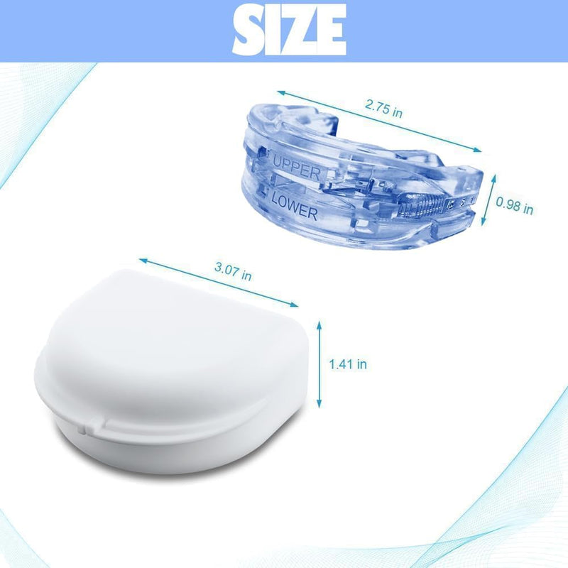 [Australia] - Snoring splint, anti-snoring splint, snoring stopper, snoring-free pro, snoring splint for men and women, anti-snoring mouthpiece (blue, 1 generation) blue 