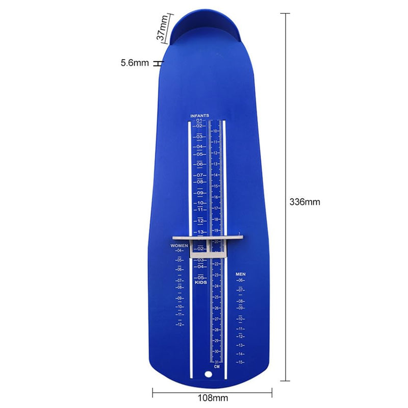 [Australia] - katmerio foot measuring device, foot measuring device for children, shoe size measurement from 15 to 48, ideal for determining the size of shoes - blue 