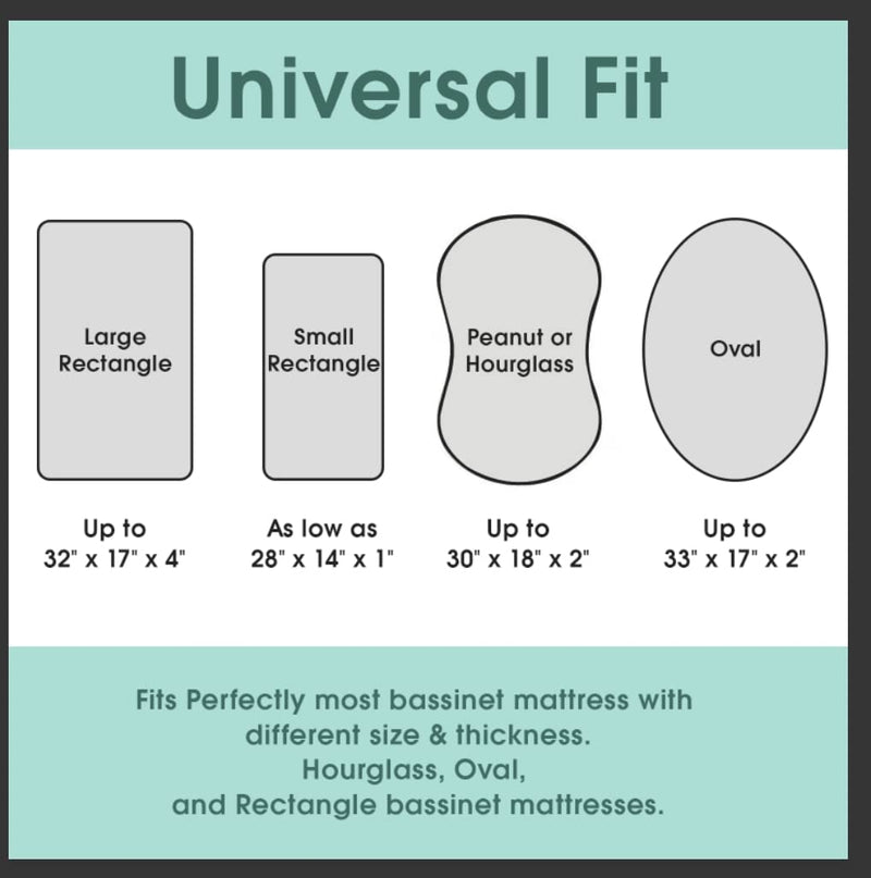 [Australia] - Stretch Fitted Bassinet Sheet Set BROLEX 2 Pack Cradle Sheets for Bassinet Pad/Mattress,Unisex Boys Girls,Ultra Soft,Elephant & Whale Grey Teal 