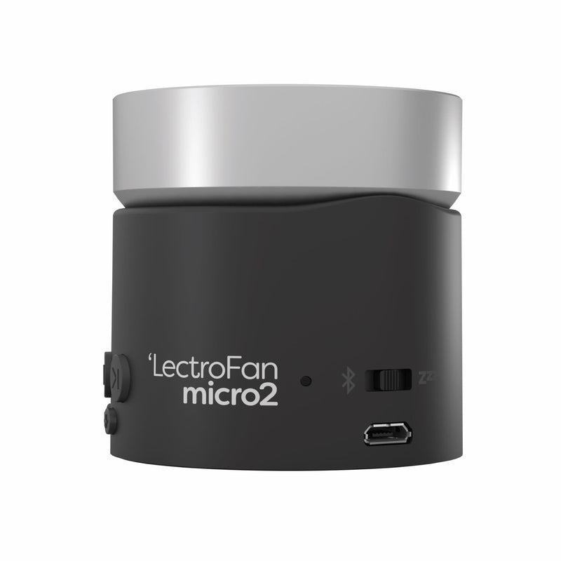 [Australia] - LectroFan Micro2 Non-Looping Sound Machine and Stereo Bluetooth Speaker with White Noise, Fan, and Ocean Sounds for Sleep, Relaxation, Privacy, Study, and Audio Streaming Black 
