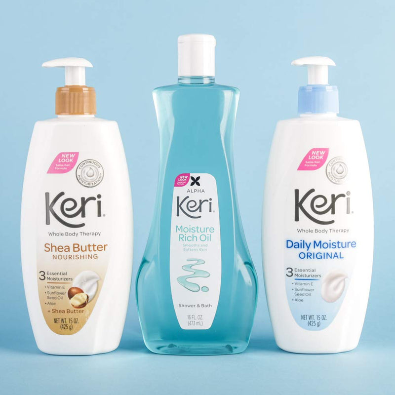 Keri Nourishing Shea Butter Body Lotion, 15 Ounce 15 Ounce (Pack of 1)
