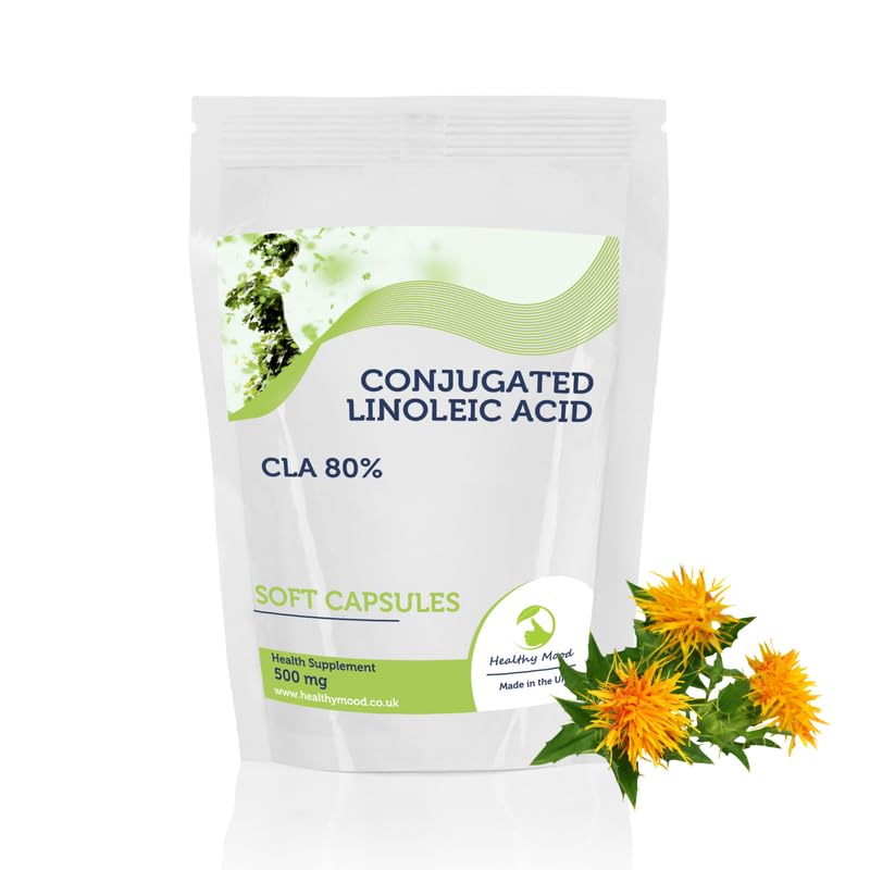 Conjugated Linoleic Acid 500mg CLA 180 Soft Capsules - Choose Your Packet Size - LetterBox Friendly UK Fast Delivery -