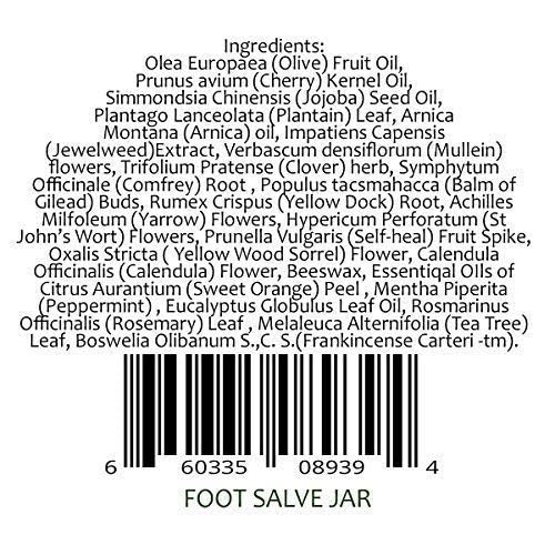 [Australia] - Creation Farm Foot Salve Herbal Balm Cream - Balsamo pomada crema herba de Los pies featuring Peppermint, Tea Tree plus 10 botanicals 4 Ounce (Pack of 1) 