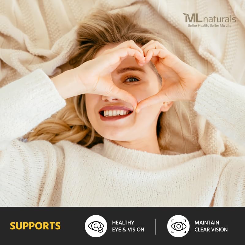 [Australia] - ML Naturals Premium Lutein & Zeaxanthin with Bilberry 120 Vegetable Capsules. Lutein 40 mg, Zeaxanthin 5 mg, and Bilberry 100 mg. Premium Quality. Healthy Eyes & Vision, NSF-Certified & cGMP-Compliant 120 Count (Pack of 1) 