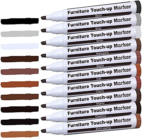 [Australia] - Furniture Repair Kit Wood Markers Wax Sticks, for Stains, Scratches, Wood Floors, Tables, Desks, Carpenters, Bedposts, Touch Ups, and Cover Ups (21) 
