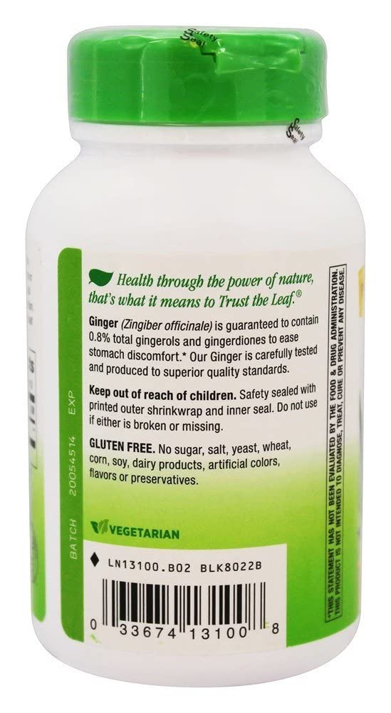 [Australia] - Nature's Way Premium Herbal Ginger Root, Digestive Support, 550 mg, 100 Vegetarian Capsules, Pack of 2 