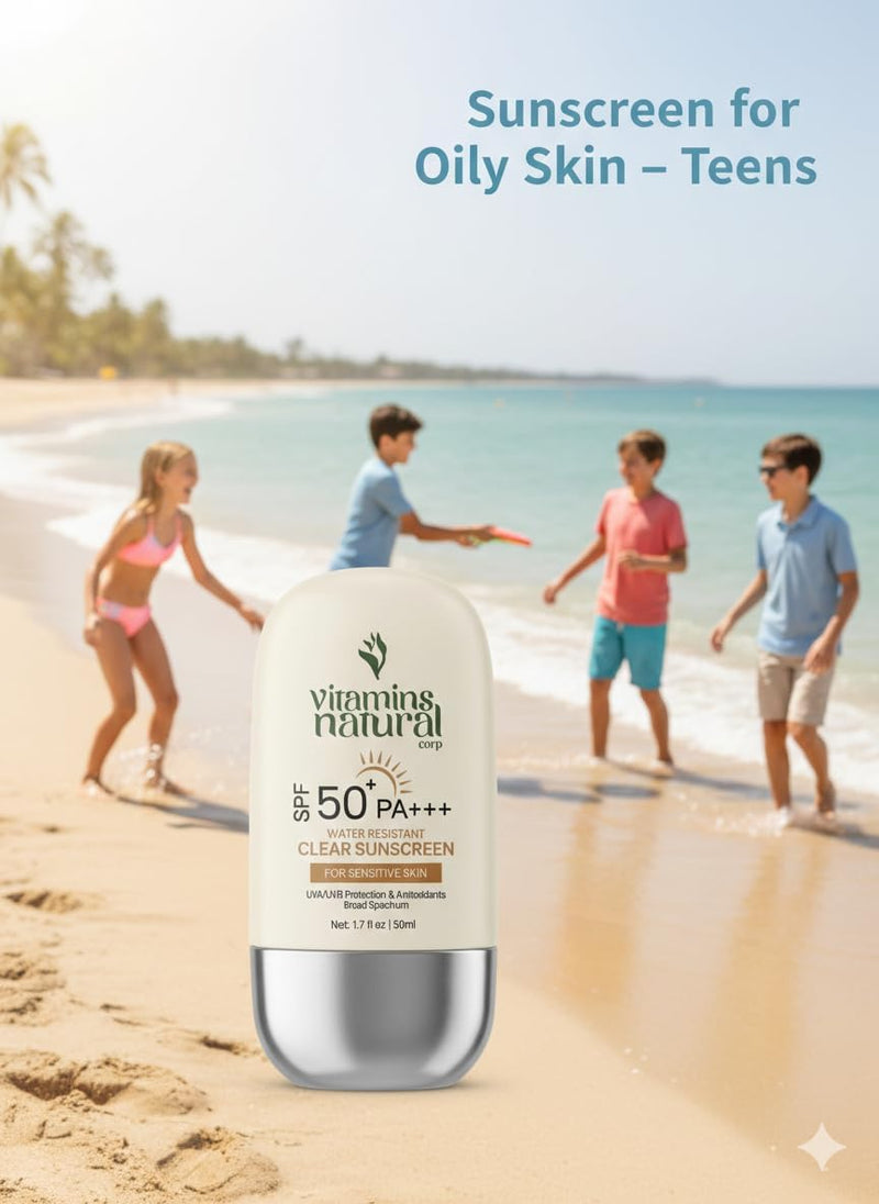 SPF 50 Face Sunscreen Cream 2-Pack 1.7 oz each | Broad-Spectrum UVA and UVB Protection; Lightweight, Non-Greasy, Oil Free, Fragrance Free and Water Resistant 1.7 Fl Oz (Pack of 2)