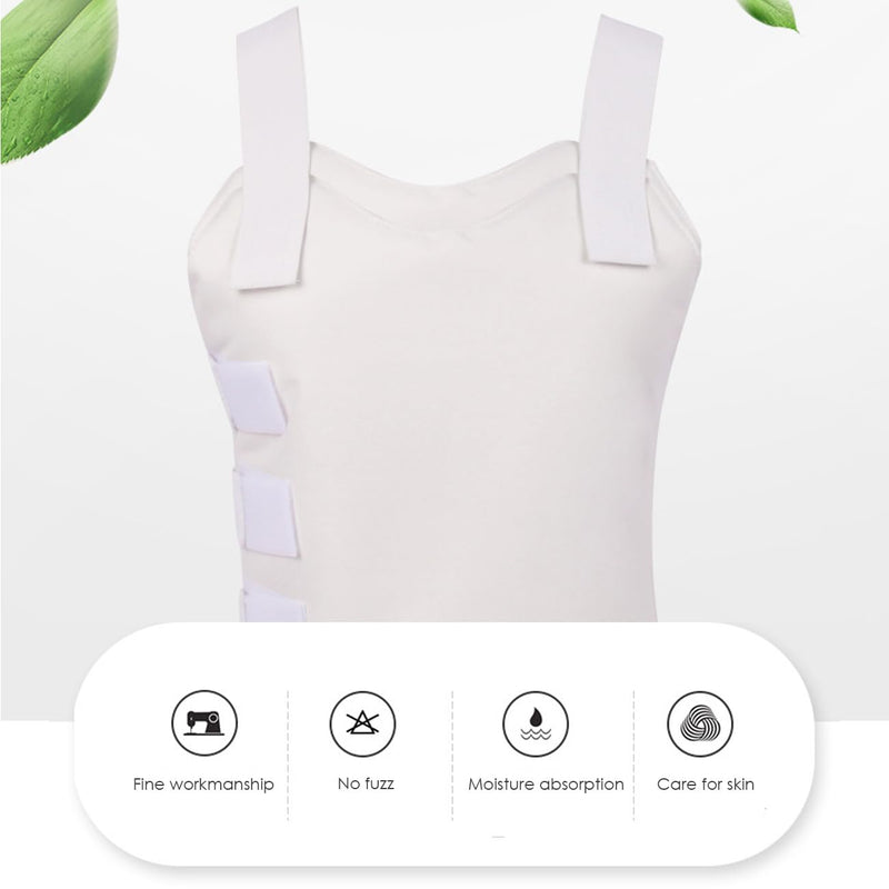 Wokyo Sternum and Thorax Support Chest Brace, Chest Binder to Reduce Rib Cage Pain Breathable Wrap for Sternum Injuries (Large) Large