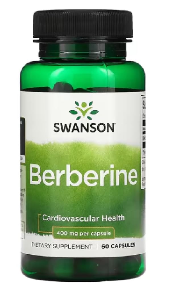 [Australia] - Swanson - Berberine Capsules 400mg | Support for Blood Sugar and Cholesterol Levels - 60 Capsules 
