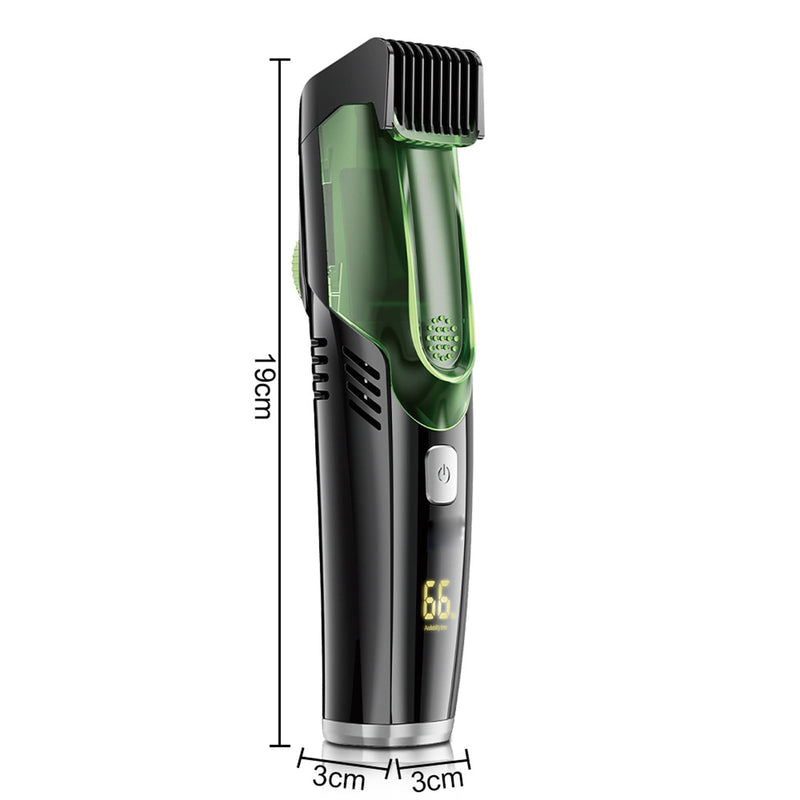 [Australia] - Vacuum Beard Shaver for Men, Vacuum Beard Shaver with 20 Length Settings, Adjustable Wet & Dry Electric Beard Trimmer with 2 Combs, Wireless Beard Trimmer Hair Trimmer Gift for Men 