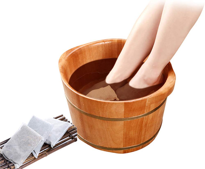 [Australia] - 10bag Herbs Foot Soak Packets, Chinese Herbal Foot Bath Pouch Spa Bag 400g泡脚药包 当归 党参 北芪 艾草 老姜 五味纯中药沐足养生 10bags weight 400g 
