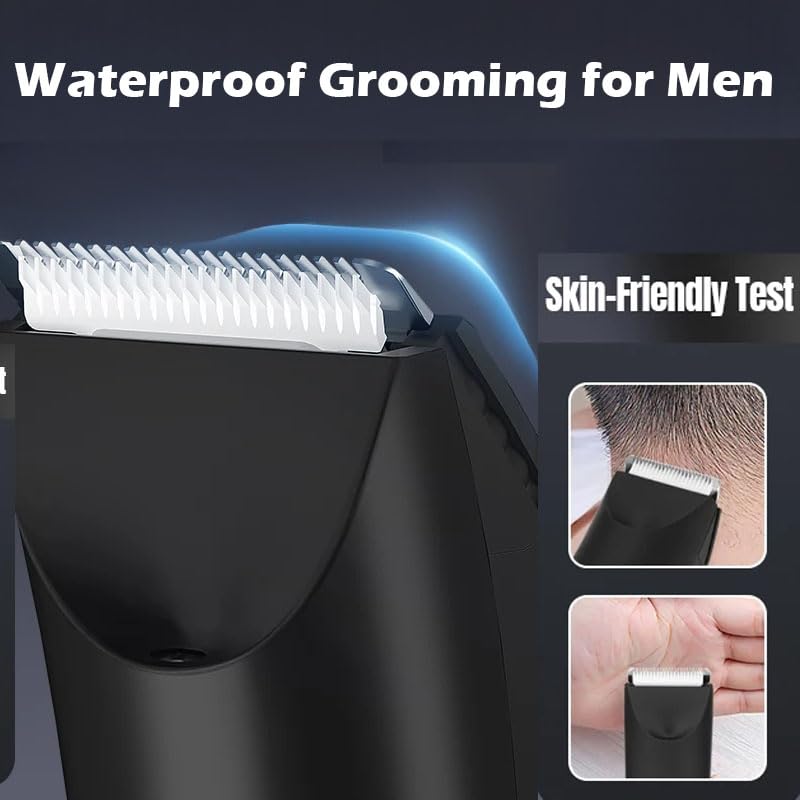 [Australia] - TEGH Body Hair Groin Trimmer | Waterproof Body Groomer | Rechargeable shavere pilator for Men | Groin Trimmer for Men | Quiet pubic Hair Trimmer Razor for Trimming Men's Leg Hair 