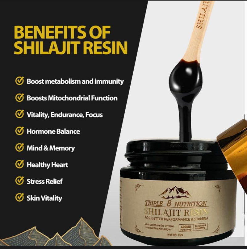 [Australia] - Shilajit Resin 50g Bottle Absolutely Pure Wild Himalayan Authentic Natural Organic Fulvic Acid and 85+ Trace Minerals Most Potent for Men and Women Third Party Lab Tested ISO: 17025 Accredited USA 