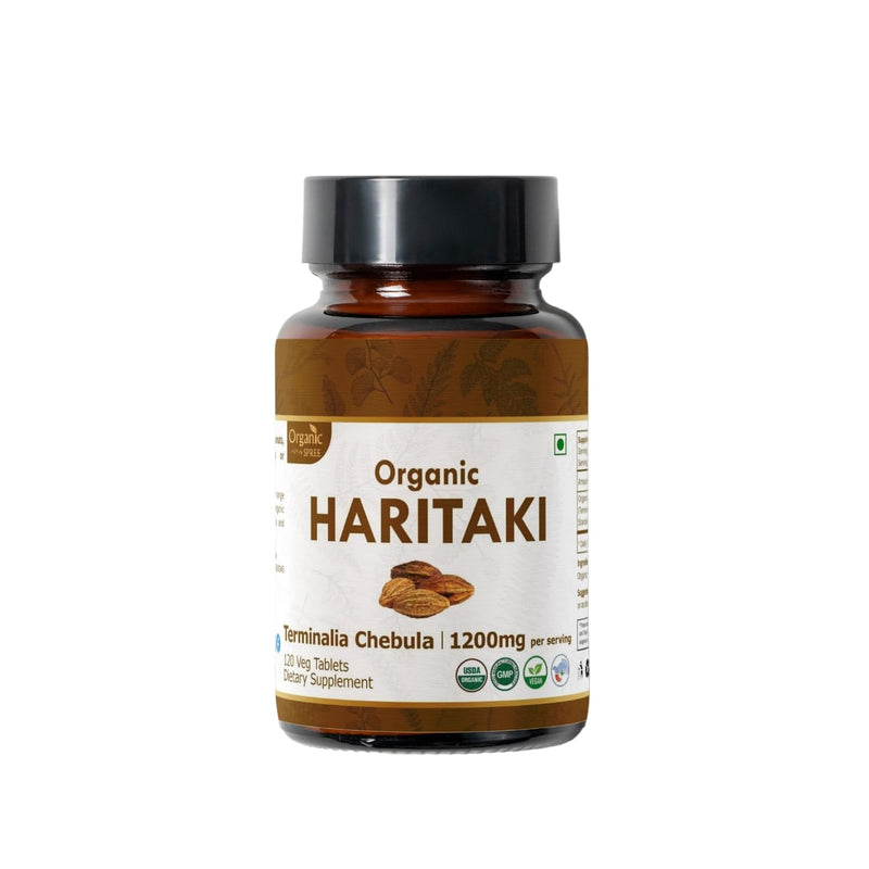 [Australia] - Haritaki 120 Tablets | Terminalia Chebula (Haritaki) | USDA Organic Certified | Improves Digestion and Detoxifiacation* | Dietary Supplement 120tab 1 