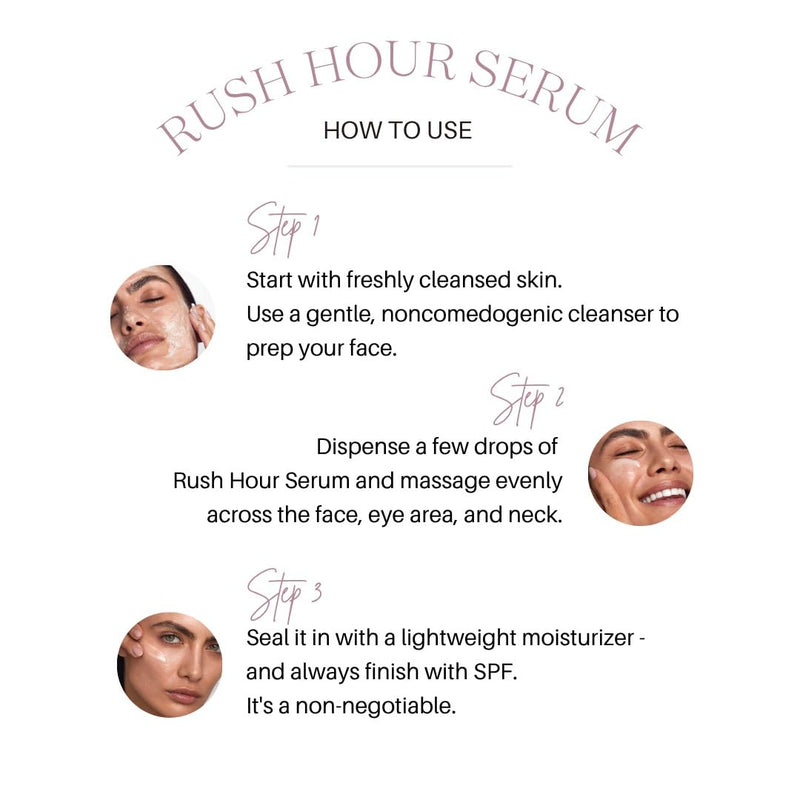 Rush Hour Serum for Sensitive Skin – Hydrating, Calming & Skin Barrier –Supporting Facial Serum with Vitamin C (BV-OSC), Niacinamide & Soothing Actives - Trial set (5 Packs)