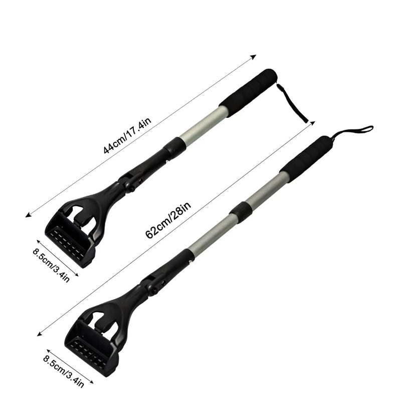 EASACE Back Hair Shaver for Men, DIY Body Grooming, Safety Blade, Extension Handle, Wet & Dry Use