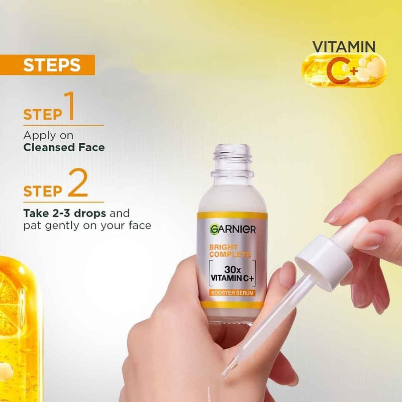 Garnier Skin Naturals Glow Serum with Vitamin C+ | Lightweight Formula for Fresh | 30 ml / 1.01 fl oz