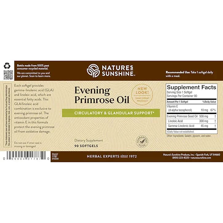 [Australia] - Nature's Sunshine Evening Primrose Oil Capsules (90) 