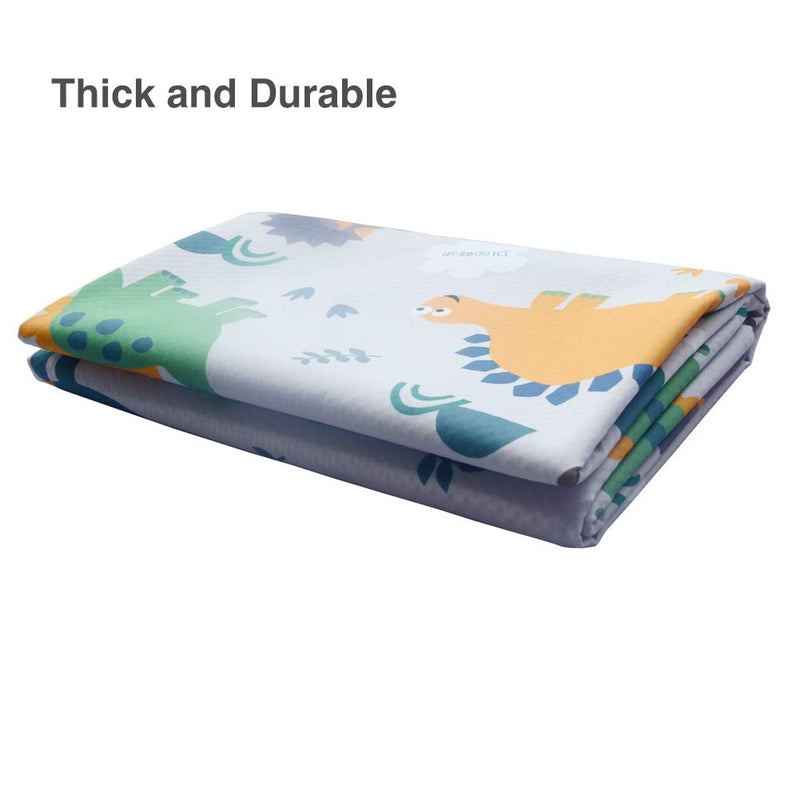 [Australia] - Splat Floor Mat for Under High Chair/Arts/Crafts by CLCROBD, 51" Waterproof Anti-slip Food Splash Spill Mess Mat, Washable Portable Picnic Mat and Table Cloth Dinosaur 