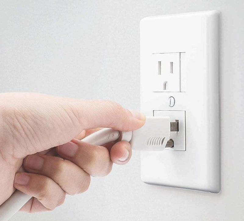 [Australia] - Safety Innovations Self-Closing Babyproof Outlet Covers - (for Center Screw Outlets Only) an Alternative to Wall Socket Plugs for Child Proofing, (12-Pack), (1-Screw), (White) White) 