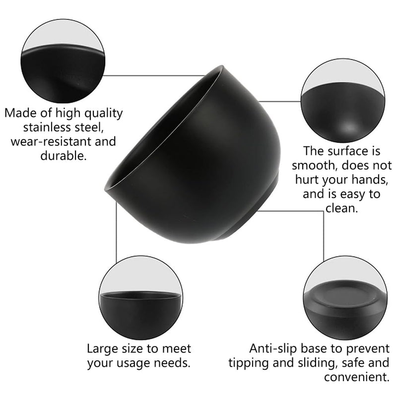 [Australia] - Shaving bowl, shaving bowl, shaving soap dishes, shaving pot, shaving bowl, shaving soap cup, shaving foam cup, soap dish bowl made of stainless steel, for men's wet shaving, for home 