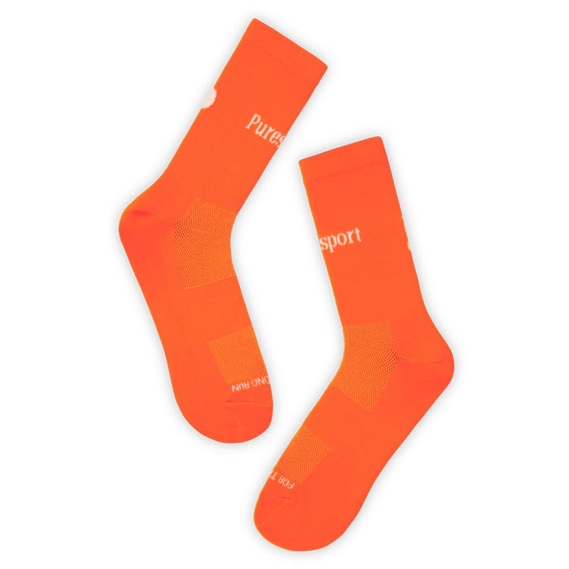 Puresport Ultra Electrolytes Sachets (Orange Lemonade, 30 Pack), High Performance Sugar-Free Electrolytes Powder, with Performance Running Socks (S/M)