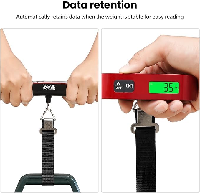 BAGAIL 10 Set Packing Cubes and Digital Luggage Scale