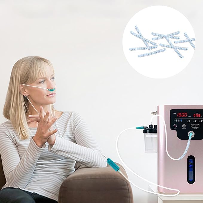 [Australia] - 10 Pack Oxygen Tube Support Crimp Straightener Oxygen Tubing Accessories for Oxygen Hose Keep Oxygen Hose from Kinking Blue 