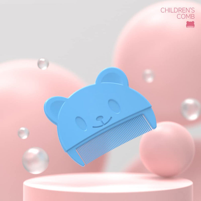 [Australia] - Baby Bath Brush, Baby Cradle Cap Brush, Silicone Massage Brush, Baby Comb, Children's CombÔºà3pcsÔºâ (Blue) Blue 